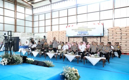 Perkuat Ketahanan Pangan Presiden RI Resmikan Gudang Jagung Milik Polda Jatim