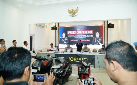 Polres Ponorogo Amankan Pasutri Tersangka Curanmor