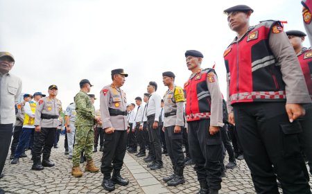 Pimpin Apel Operasi ketupat, Kapolri Instruksikan Jajaran Wujudkan Mudik Aman-Keluarga Bahagia