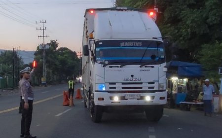 Polresta Banyuwangi Optimalkan Buffer Zone Bulusan Kepadatan Terurai, Sopir Puji Polisi