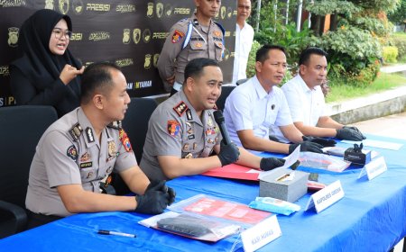 Polres Gresik Bongkar Jaringan Narkoba Lintas Pulau, 6 Tersangka Diamankan
