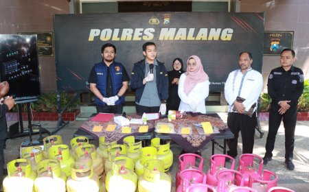 Polres Malang Bongkar Sindikat Pengoplos LPG Bersubsidi di Kepanjen