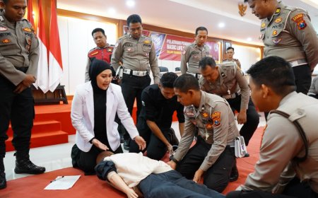 Polres Situbondo Gandeng IDI Latih Personel Kemampuan Basic Life Support