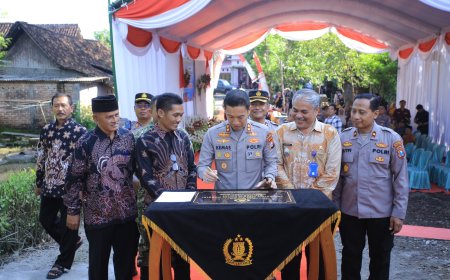 Polres Madiun Resmikan Jembatan Merah Putih Presisi, Akses Warga Kini Lebih Aman